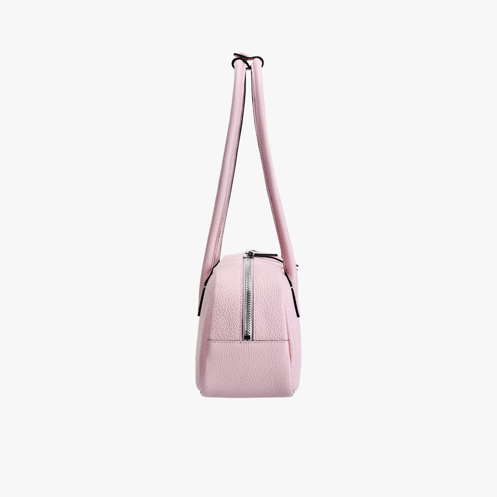 Suede Cut-Out Handle Tote Bag 2-2