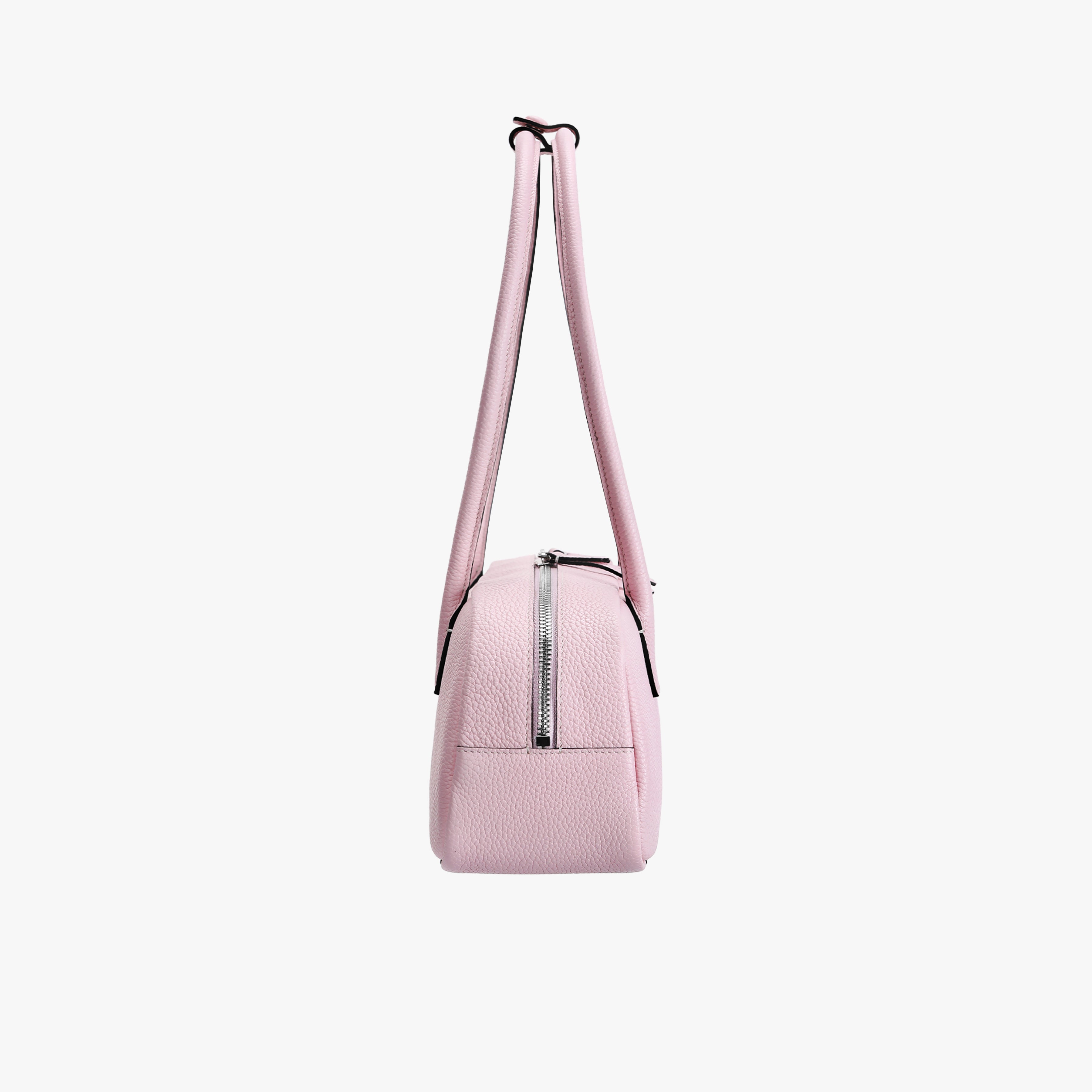 Suede Cut-Out Handle Tote Bag 2-2