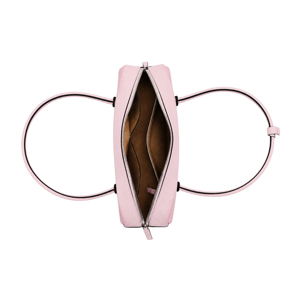 Suede Cut-Out Handle Tote Bag 2