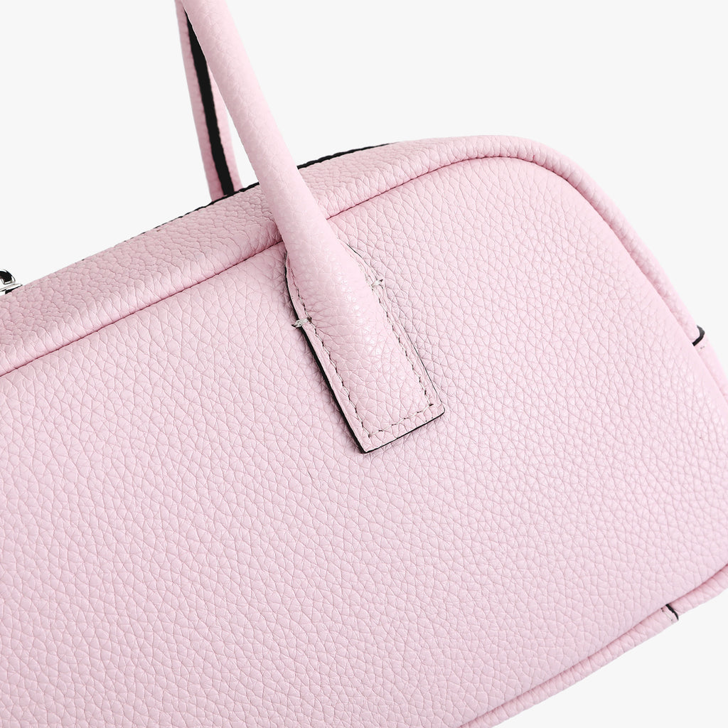 Suede Cut-Out Handle Tote Bag 2-2